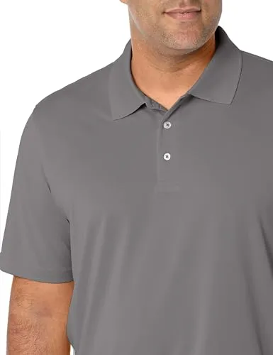 Amazon Essentials Men's Regular-Fit Quick-Dry Golf Polo Shirt - Discontinued Colors, Rich Red, 5X-Large Big