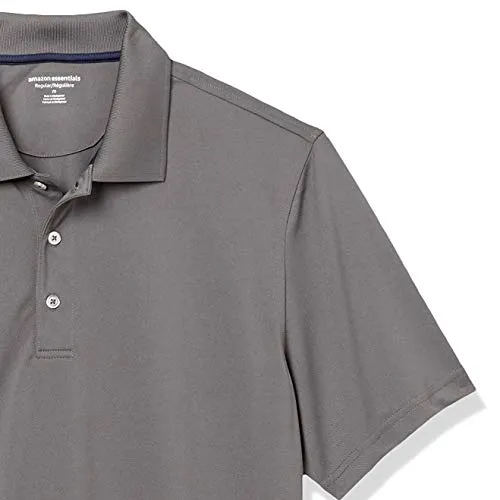 Amazon Essentials Men's Regular-Fit Quick-Dry Golf Polo Shirt - Discontinued Colors, Rich Red, 5X-Large Big