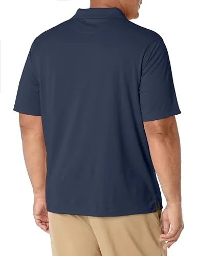 Amazon Essentials Men's Regular-Fit Quick-Dry Golf Polo Shirt - Discontinued Colors, Rich Red, 5X-Large Big
