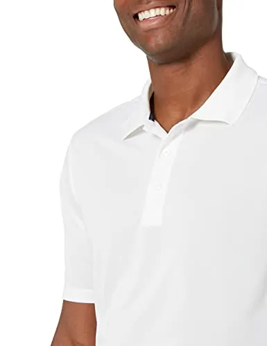 Amazon Essentials Men's Regular-Fit Quick-Dry Golf Polo Shirt - Discontinued Colors, Rich Red, 5X-Large Big