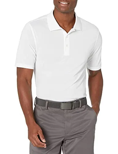 Amazon Essentials Men's Regular-Fit Quick-Dry Golf Polo Shirt - Discontinued Colors, Rich Red, 5X-Large Big
