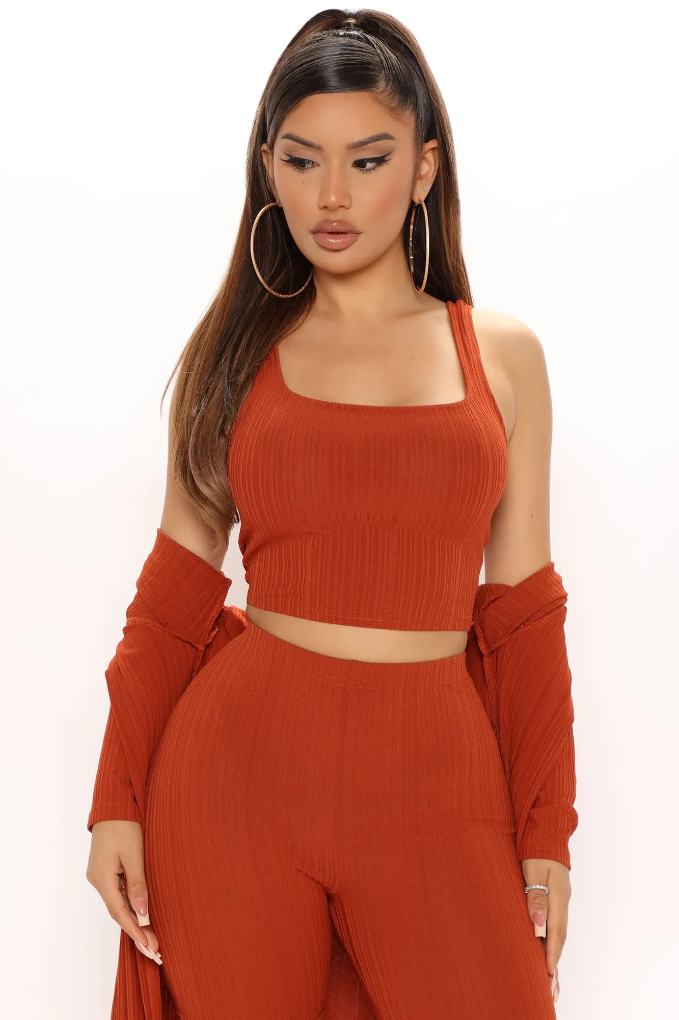 Awaken 3 Piece Short Set - Rust