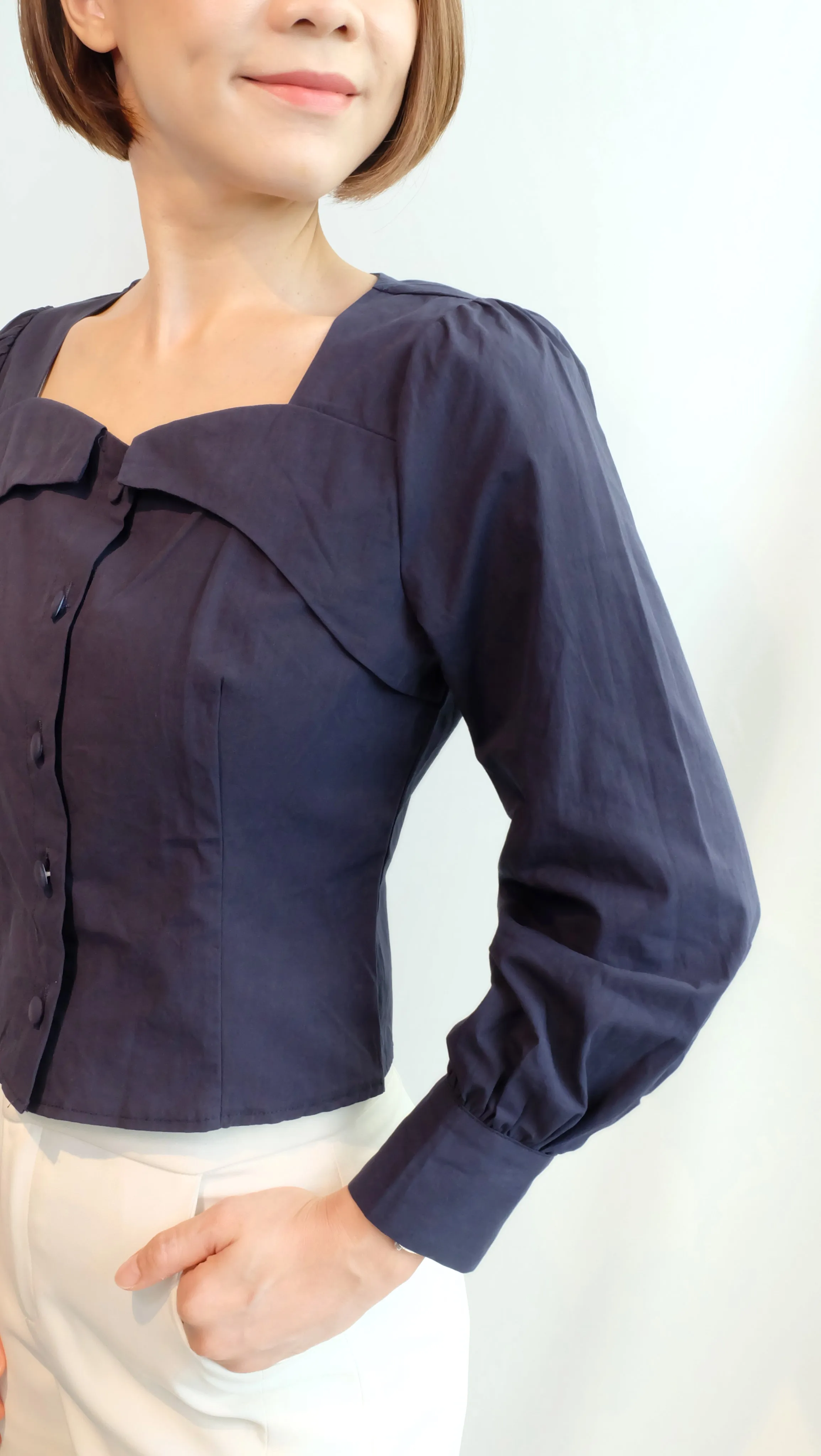 Barbara Top (Navy)