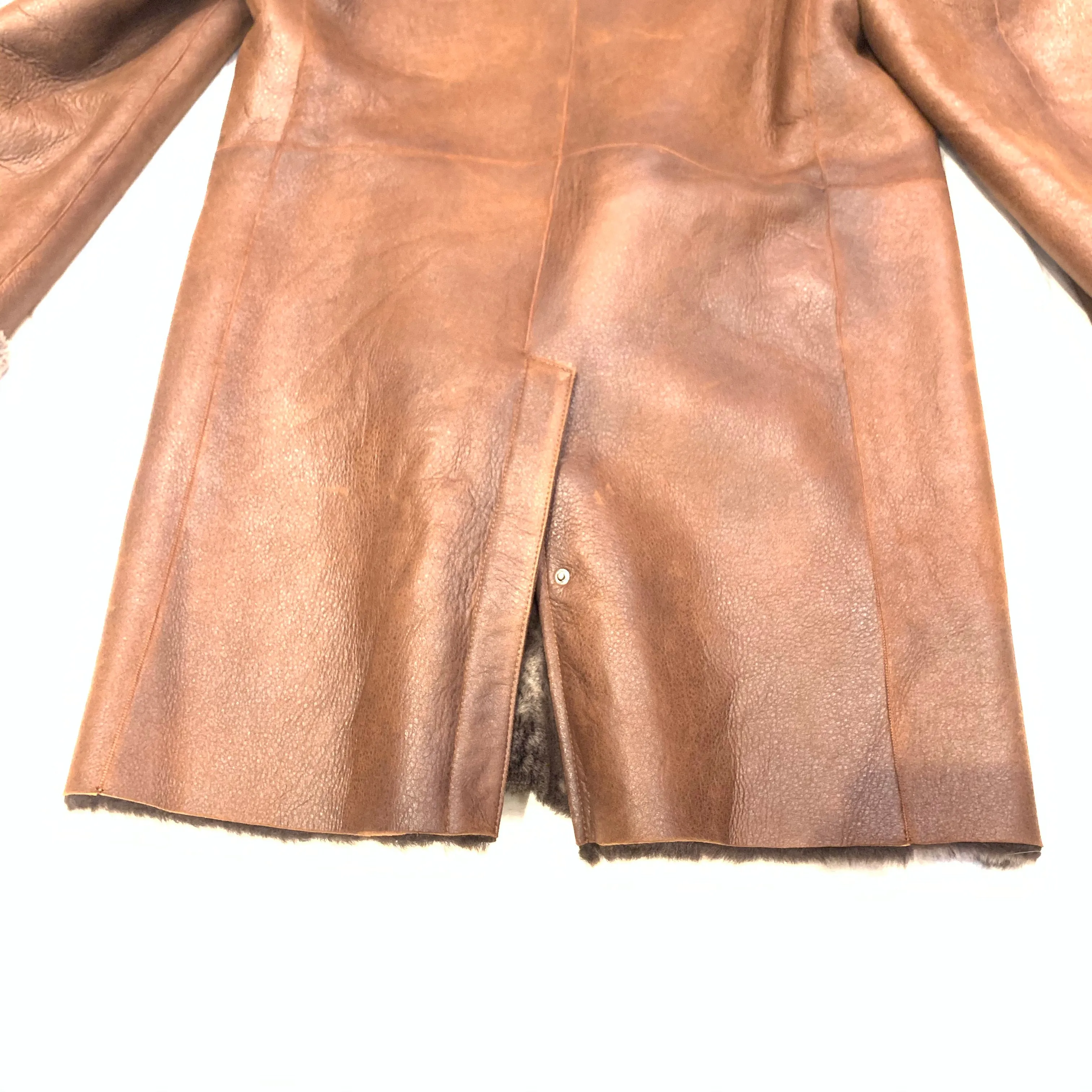 Barya NewYork Men's Chocolate Brown 3/4 Shearling Coat