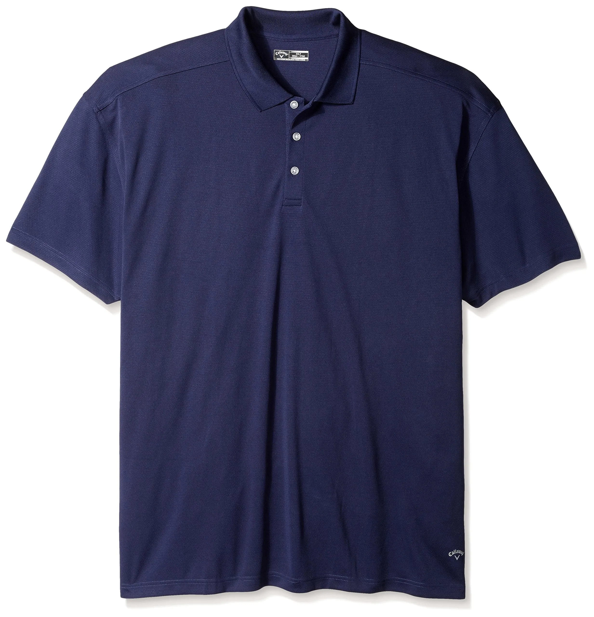 Callaway Men's Big and Tall Short Sleeve Core Performance Golf Polo Shirt with Sun Protection (Size Small-4X, Peacoat, 4X-Large Big Extra Tall