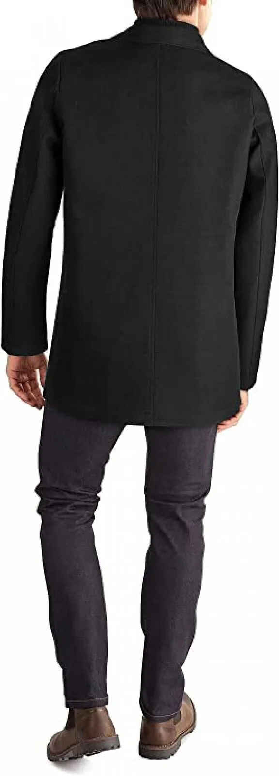 Kenneth Cole New York Men's Big & Tall Double-Breasted Wool-Blend Peacoat