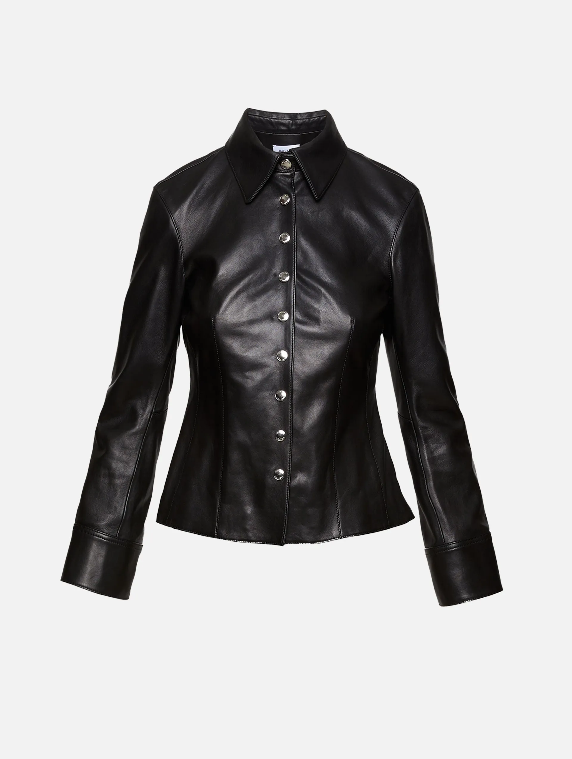 Leather Shirt Jacket