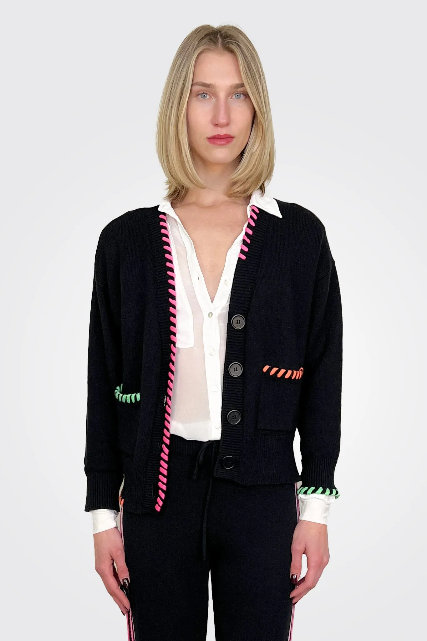 Parker Plait Cardigan - Coal