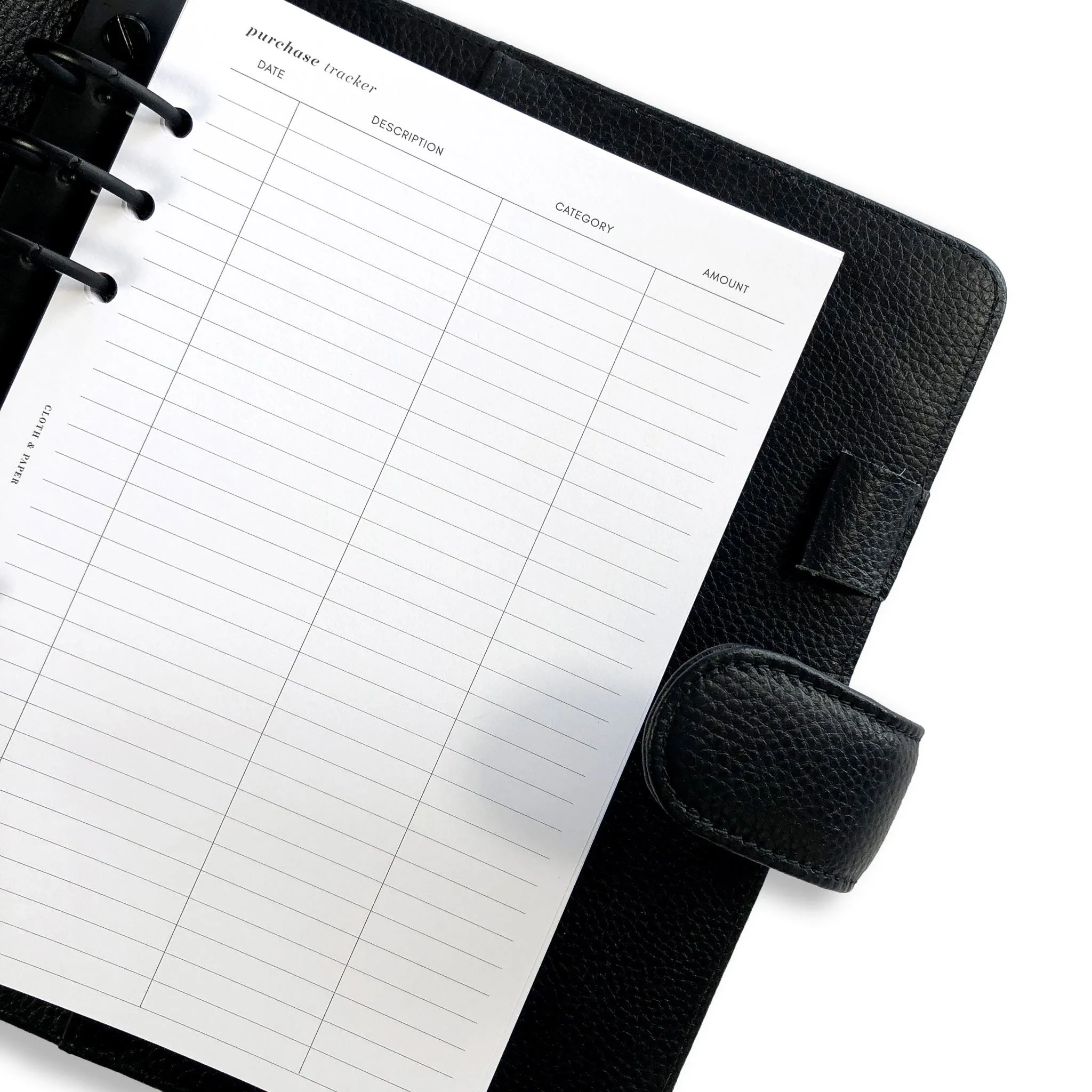 Purchase Tracker Inserts