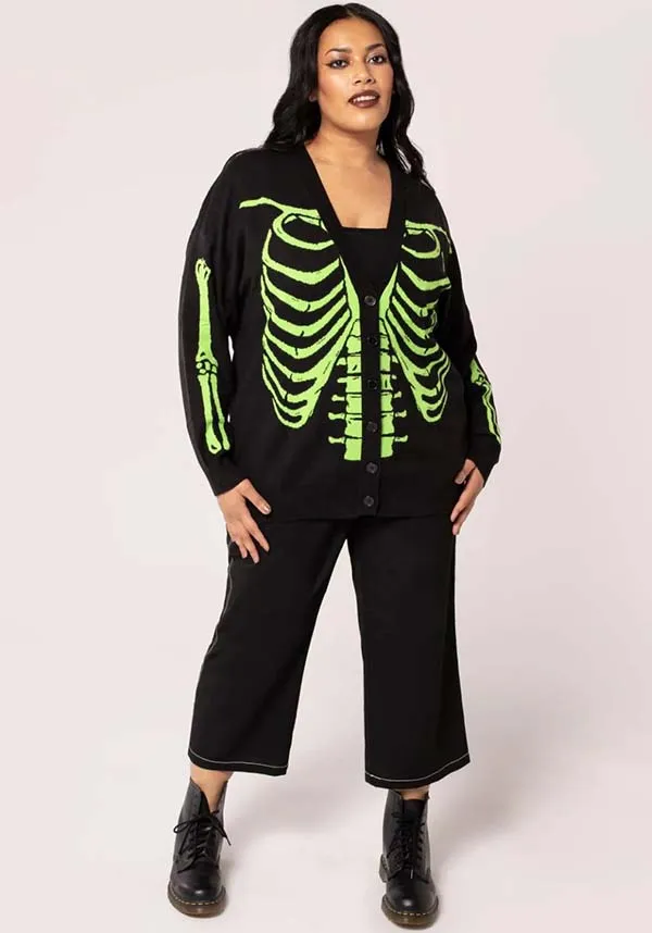 Skeleton [Black/Green] | CARDIGAN*