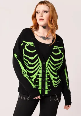 Skeleton [Black/Green] | CARDIGAN*