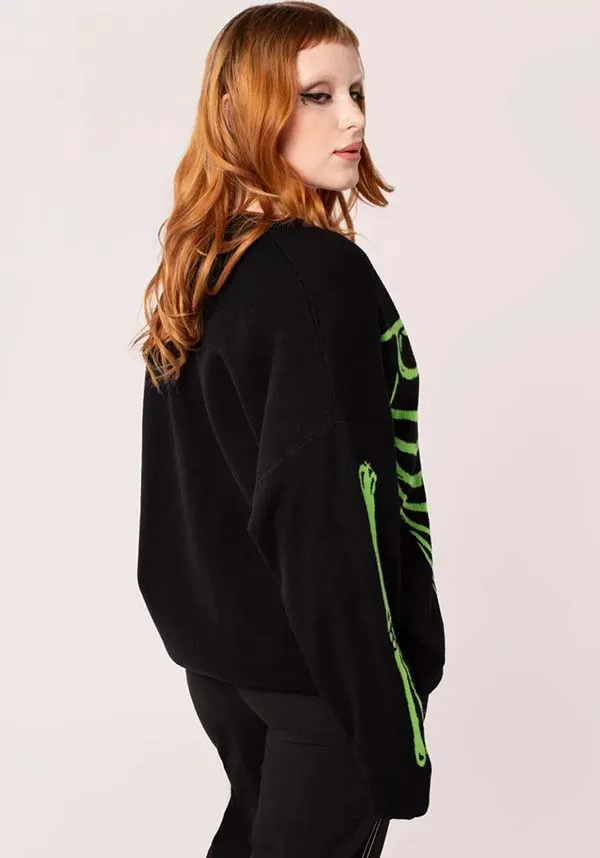 Skeleton [Black/Green] | CARDIGAN*