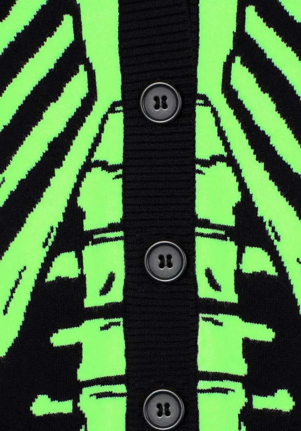 Skeleton [Black/Green] | CARDIGAN*