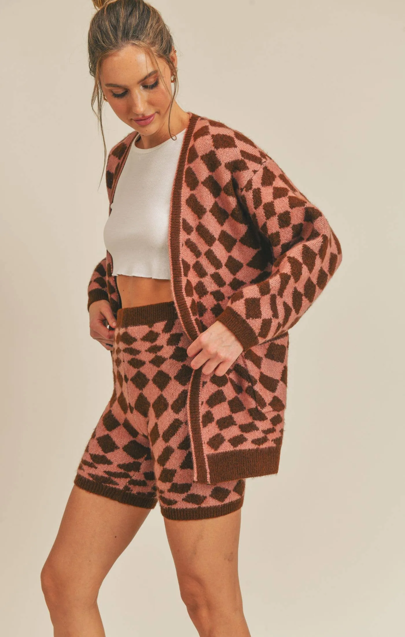 The Heart Of Joy Cardigan - Mauve   Brown
